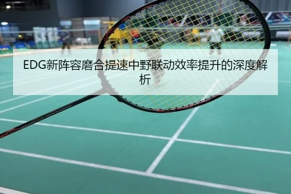 EDG新阵容磨合提速中野联动效率提升的深度解析